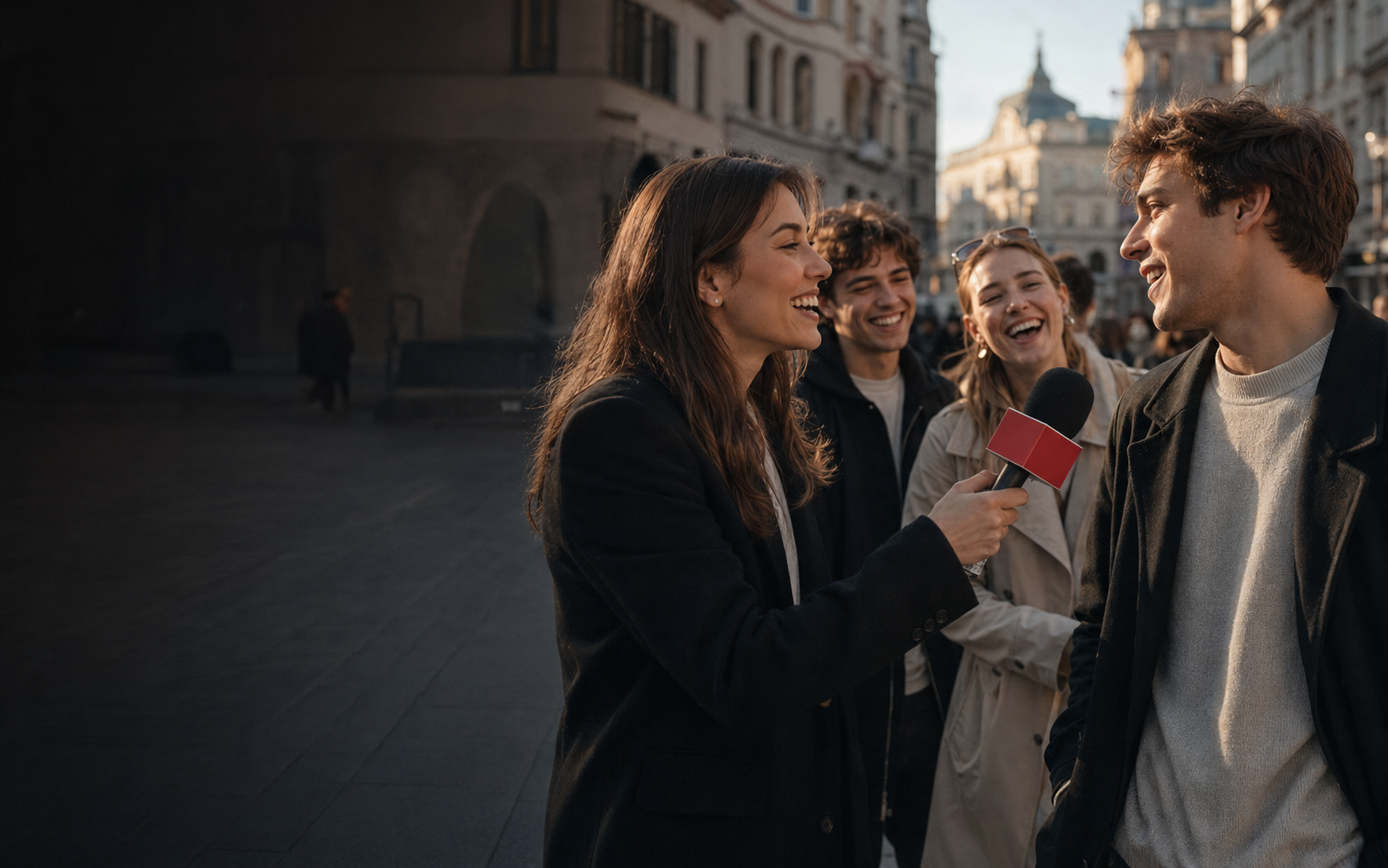 Mic Up street interview medzi ľuďmi